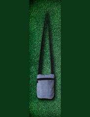 Khadi Sling Bag – Handcrafted Elegance Gray Plain Style