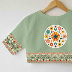 Onam Designer Pookkalam Blouse – Festive Floral Elegance